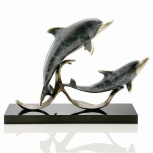 Sailor's Delight Double Dolphins Figurine