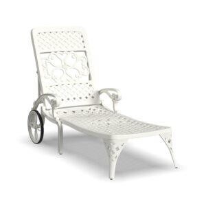 Sanibel White Outdoor Chaise Lounge