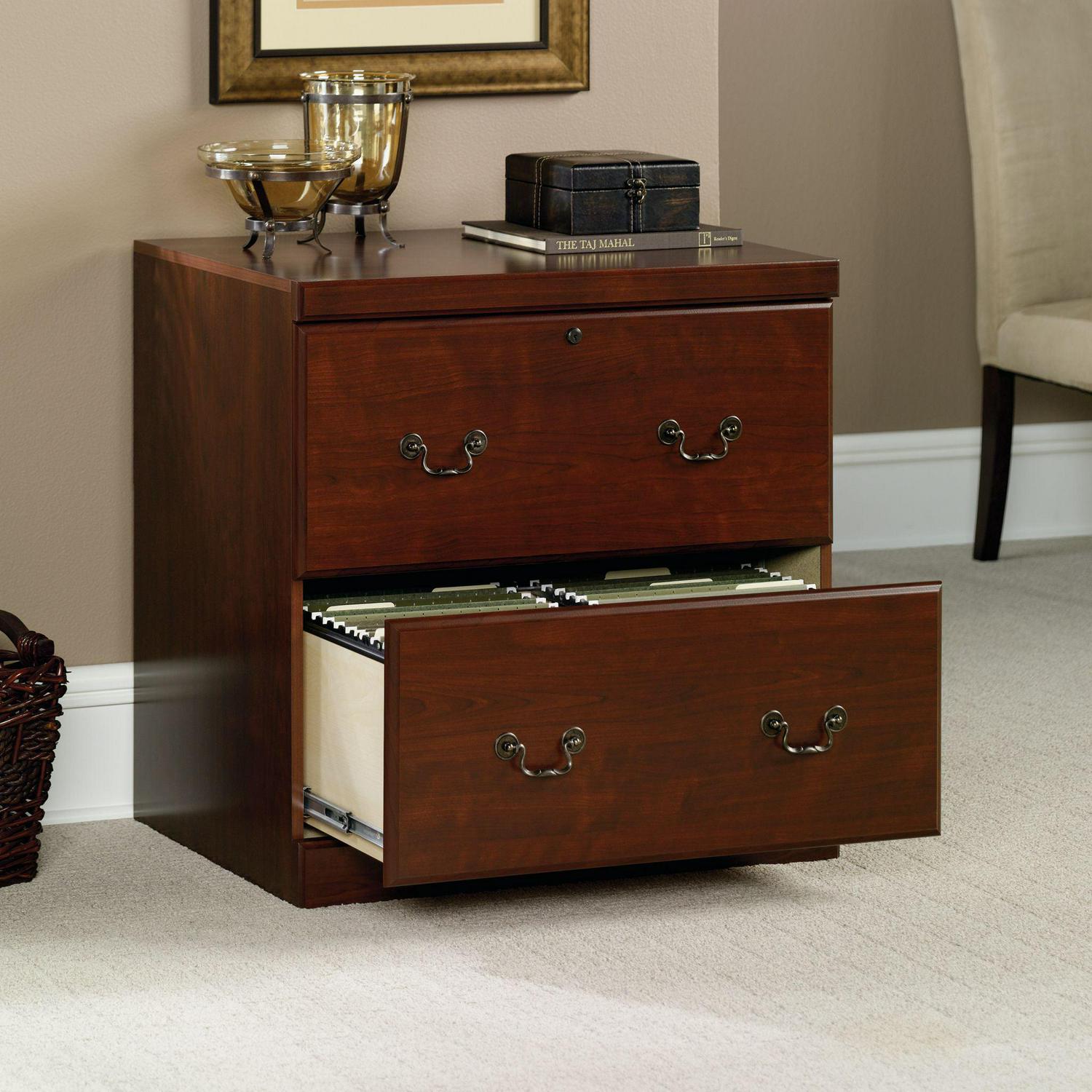 Sauder Heritage Hill 2 Drawer Lateral File Cabinet, Classic Cherry Finish - Image 3