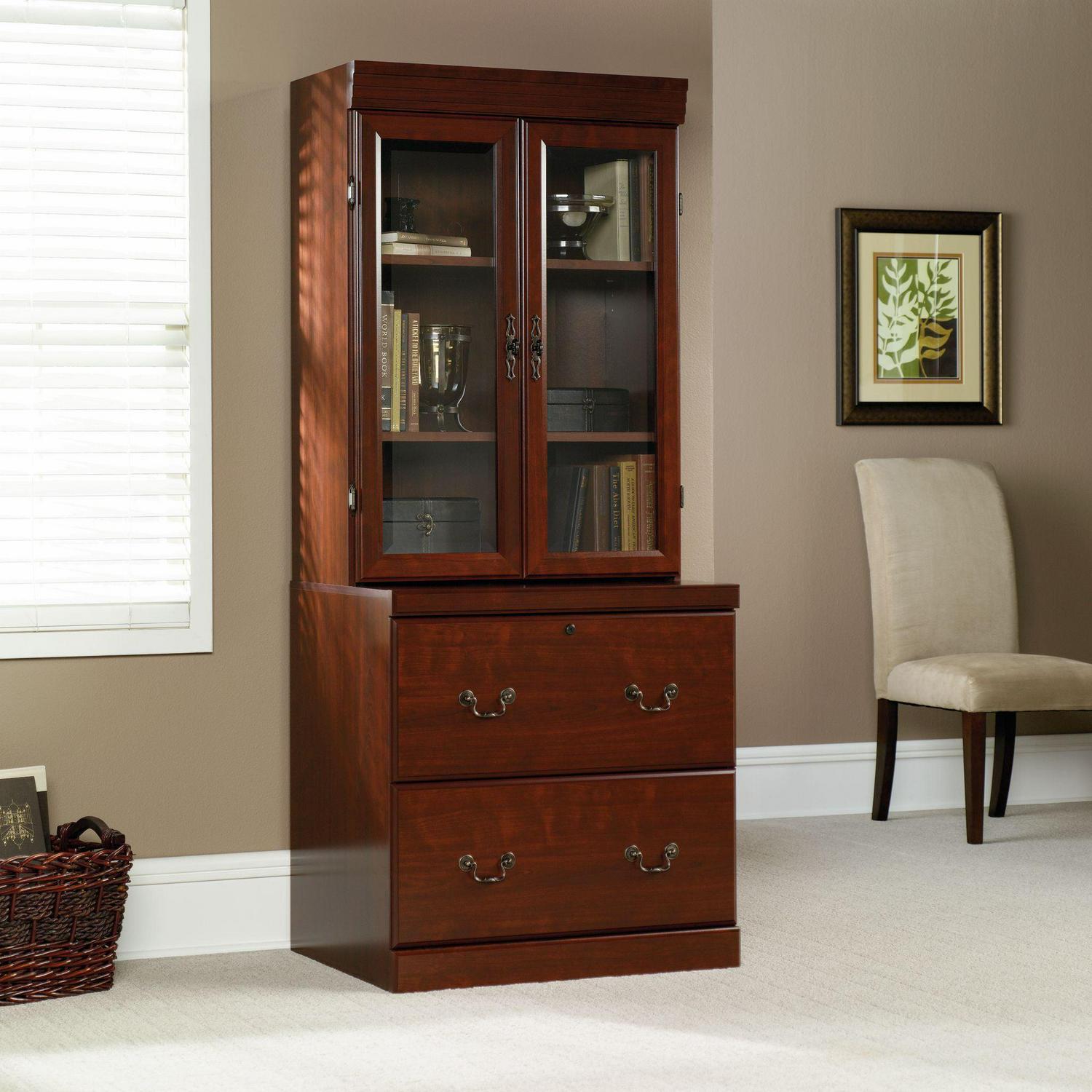 Sauder Heritage Hill 2 Drawer Lateral File Cabinet, Classic Cherry Finish - Image 2