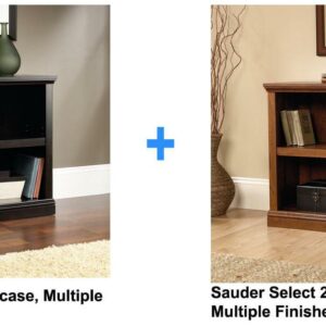 Sauder 2-shelf Bookcase, Multiple Finshes + Sauder select 2-shelf bookcase, multiple finishes