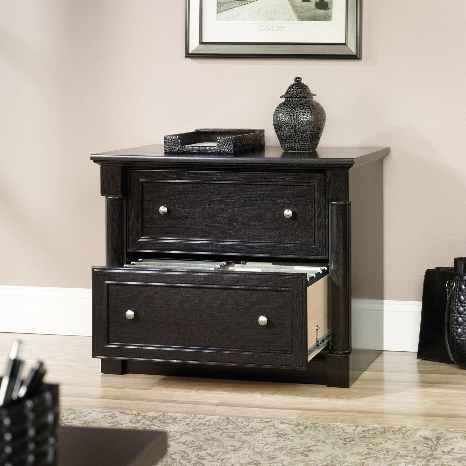 Sauder Palladia Engineered Wood 2-Drawer Lateral File Cabinet in Wind Oak - Image 4