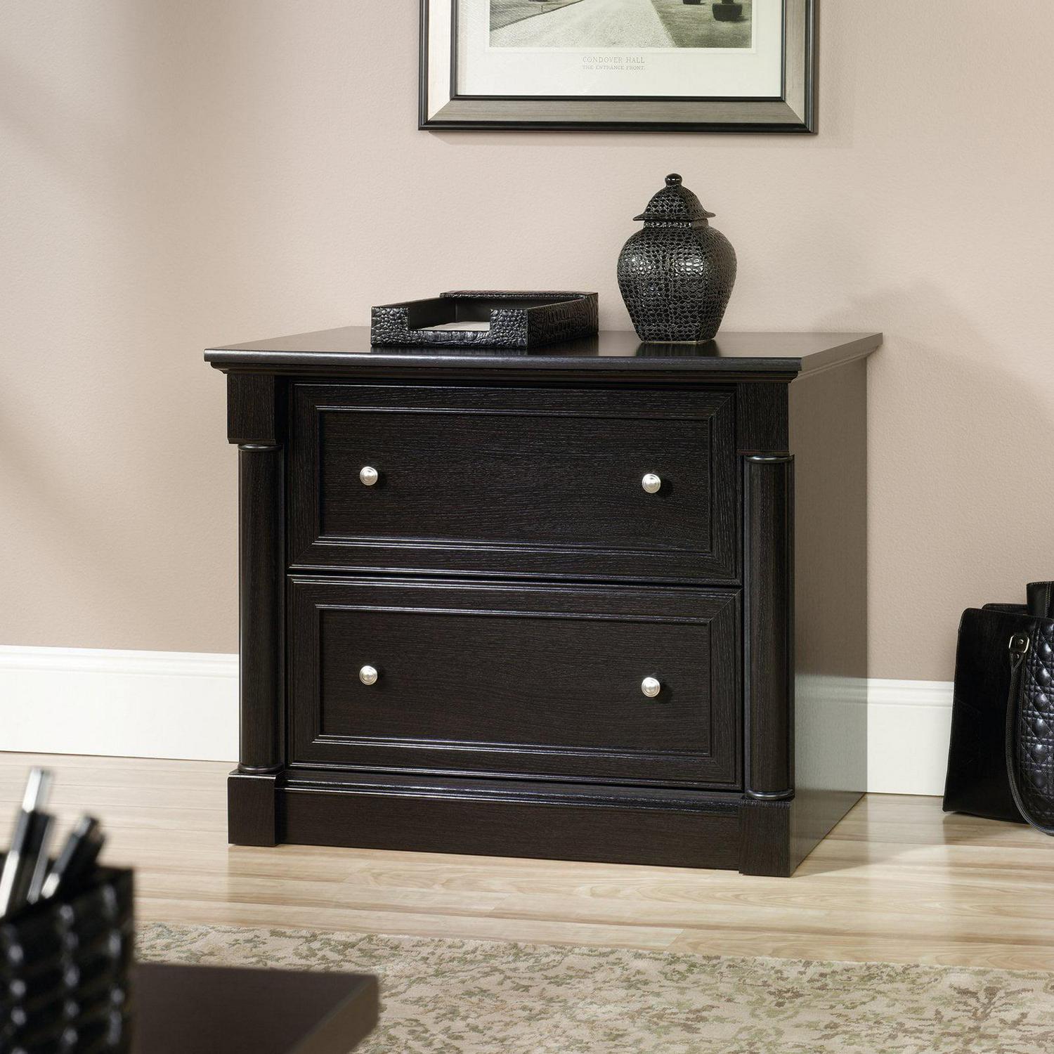 Sauder Palladia Engineered Wood 2-Drawer Lateral File Cabinet in Wind Oak - Image 9