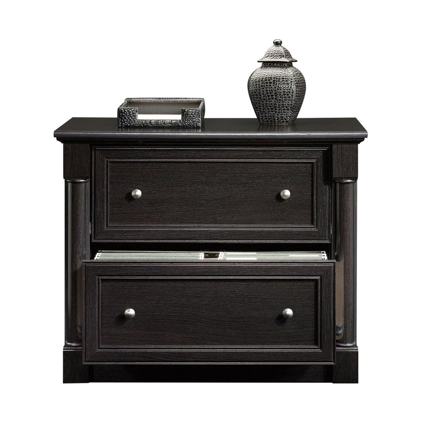 Sauder Palladia Engineered Wood 2-Drawer Lateral File Cabinet in Wind Oak - Image 6