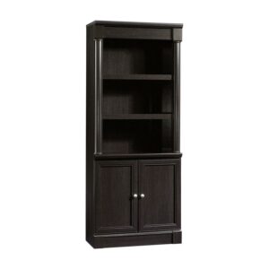 Sauder Palladia Engineered Wood and Metal 3-Shelf Bookcase in Wind Oak