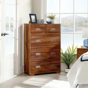 Sauder Vista Key 5-Drawer Dresser, Blaze Acacia Finish