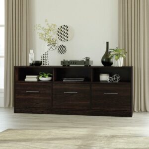 Sauder Beginnings TV Stand for TVs up to 60", Cinnamon Cherry Finish