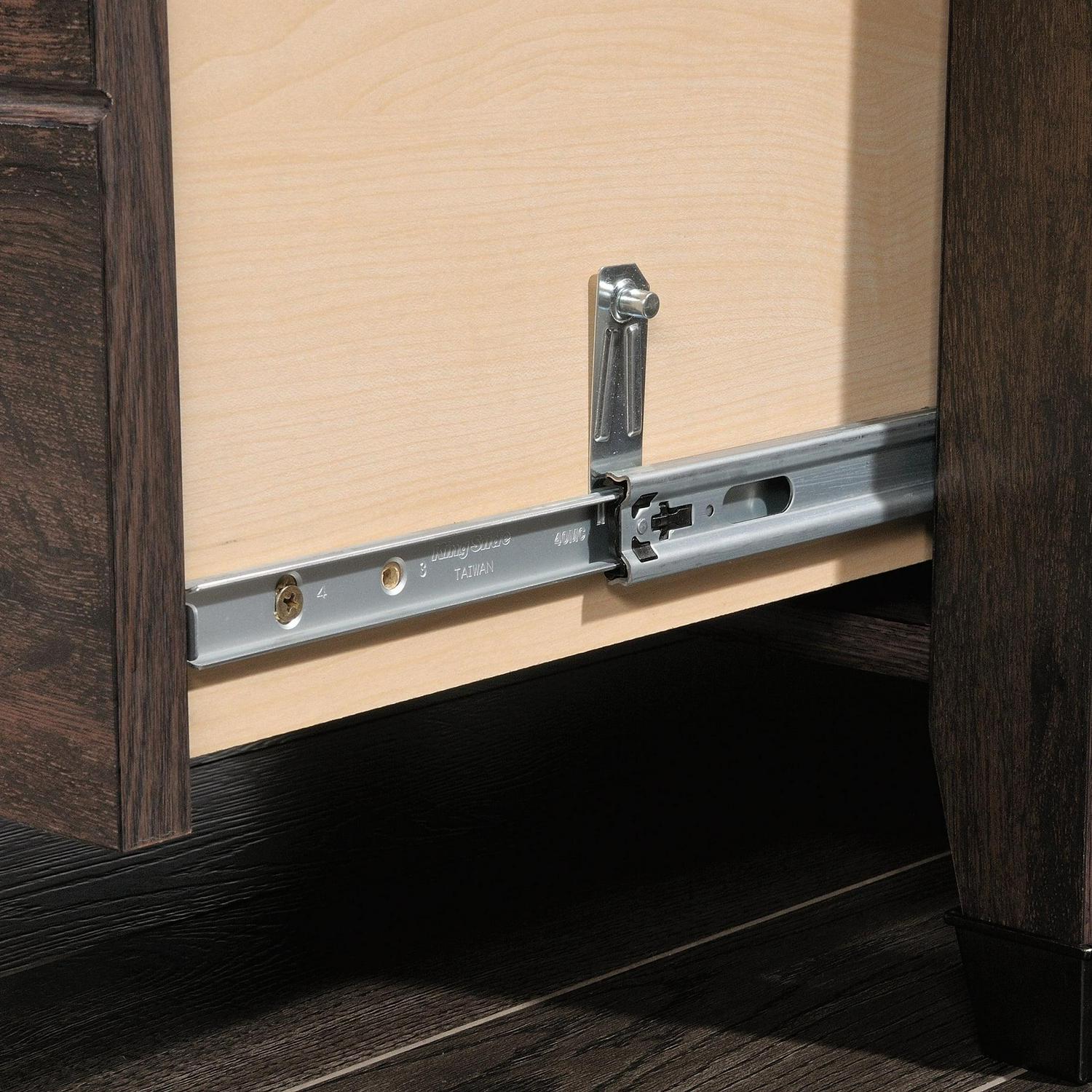 Sauder Carson Forge 2 Drawer Lateral File Cabinet, Coffee Oak Finish - Image 13