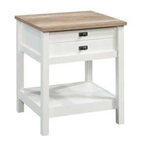 Sauder Cottage Road 1 Drawer Nightstand, Soft White Finish