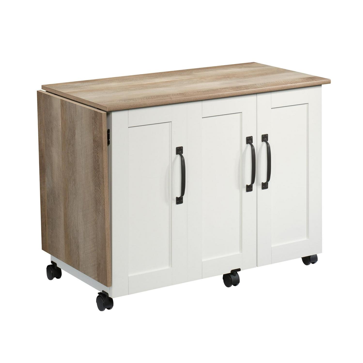 Sauder Sewing/Craft Cart, Soft White Finish - Image 9
