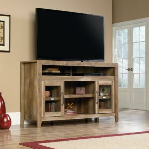 Sauder Dakota Pass TV Stand Credenza for TVs up to 60", Craftsman Oak Finish