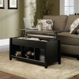 Sauder Edge Water Lift Top Coffee Table, Estate Black Finish