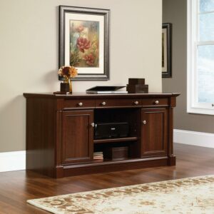 Sauder Palladia Credenza, Select Cherry Finish