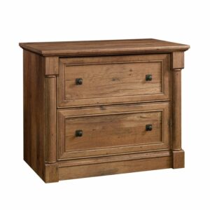 Sauder Palladia 2-Drawer Lateral File Cabinet, Vintage Oak Finish