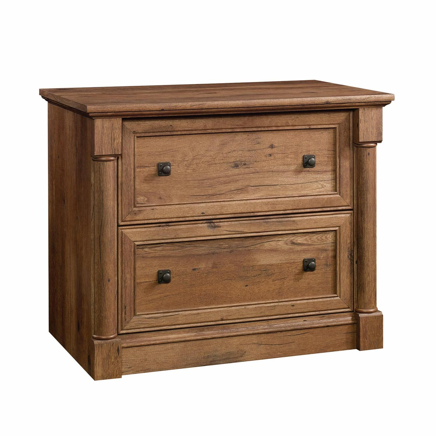 Sauder Palladia 2-Drawer Lateral File Cabinet, Vintage Oak Finish