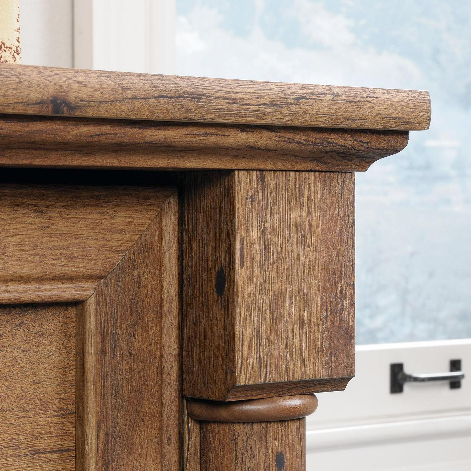 Sauder Palladia 2-Drawer Lateral File Cabinet, Vintage Oak Finish - Image 9