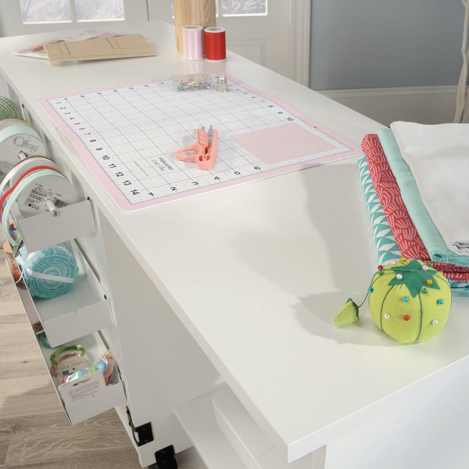 Sauder Sewing Cart, White Finish - Image 19