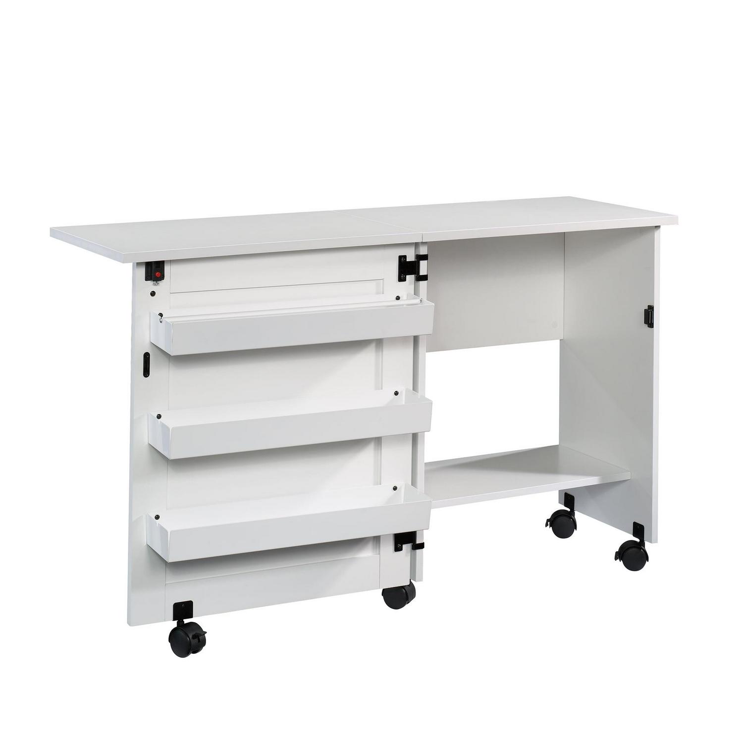 Sauder Sewing Cart, White Finish - Image 8