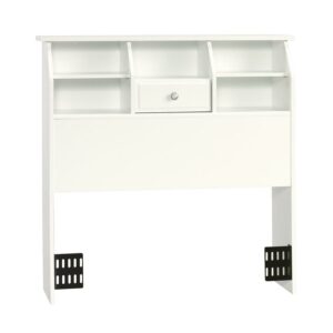 Sauder Shoal Creek Twin Bookcase Headboard in White
