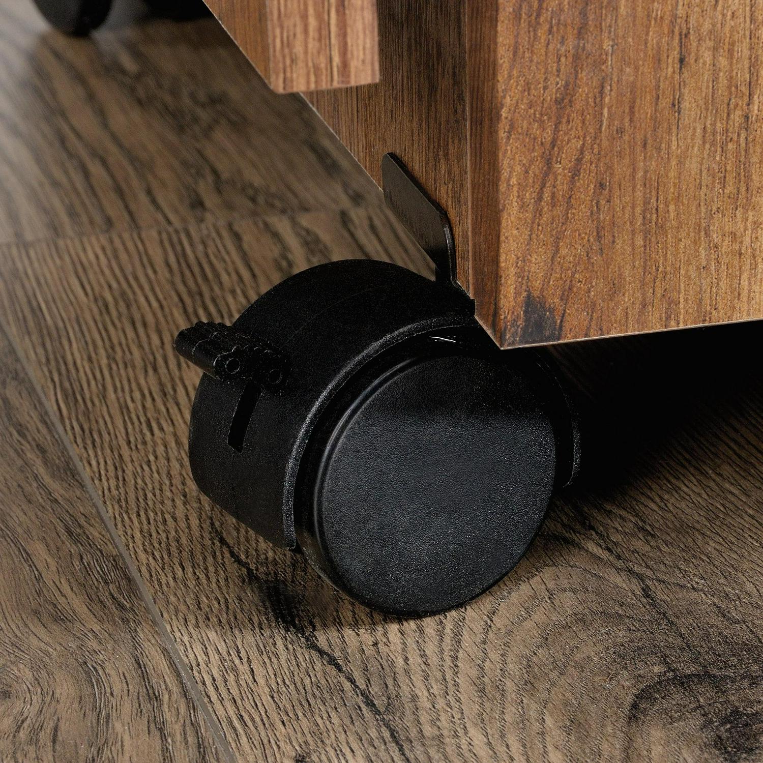 Sauder Storage Sewing and Craft Cart, Vintage Oak Finish - Image 8