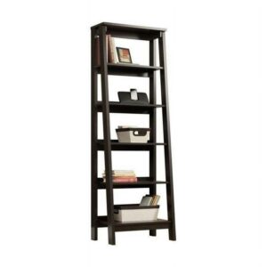 Sauder Trestle 5 Shelf Bookcase, Jamocha Wood Finish