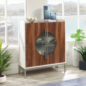 Sauder Vista Key Accent Storage Cabinet, Pearl Oak Finish