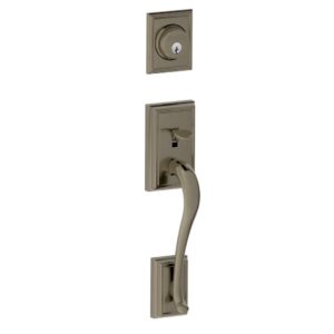 Schlage F58 ADD 620 Addison Exterior Handleset with Deadbolt, Antique Pewter (Exterior Half Only)