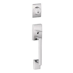 Schlage F58 CEN 625 Century Exterior Handleset with Deadbolt, Bright Chrome (Exterior Half Only)