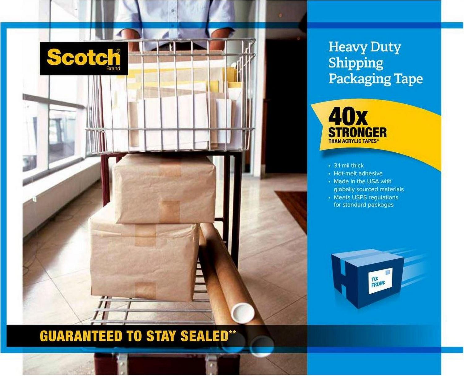 Scotch Heavy Duty Shipping/Packaging Tape, 16 Rolls, Value Pack - Image 3