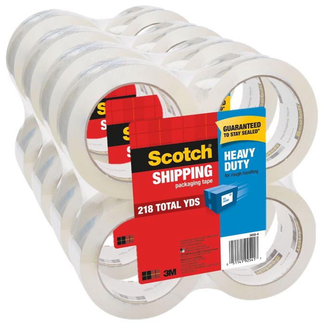 Scotch Heavy Duty Shipping/Packaging Tape, 16 Rolls, Value Pack