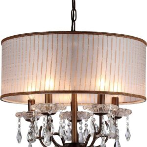 Warehouse of Tiffany Scott Classic Antique Bronze Chandelier