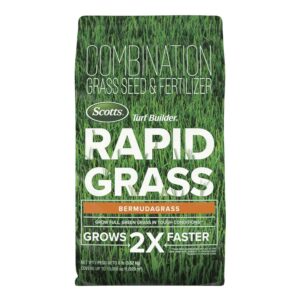 Scotts Turf Builder Rapid Grass Bermudagrass, Grass Seed and Fertilizer, 8 lbs.