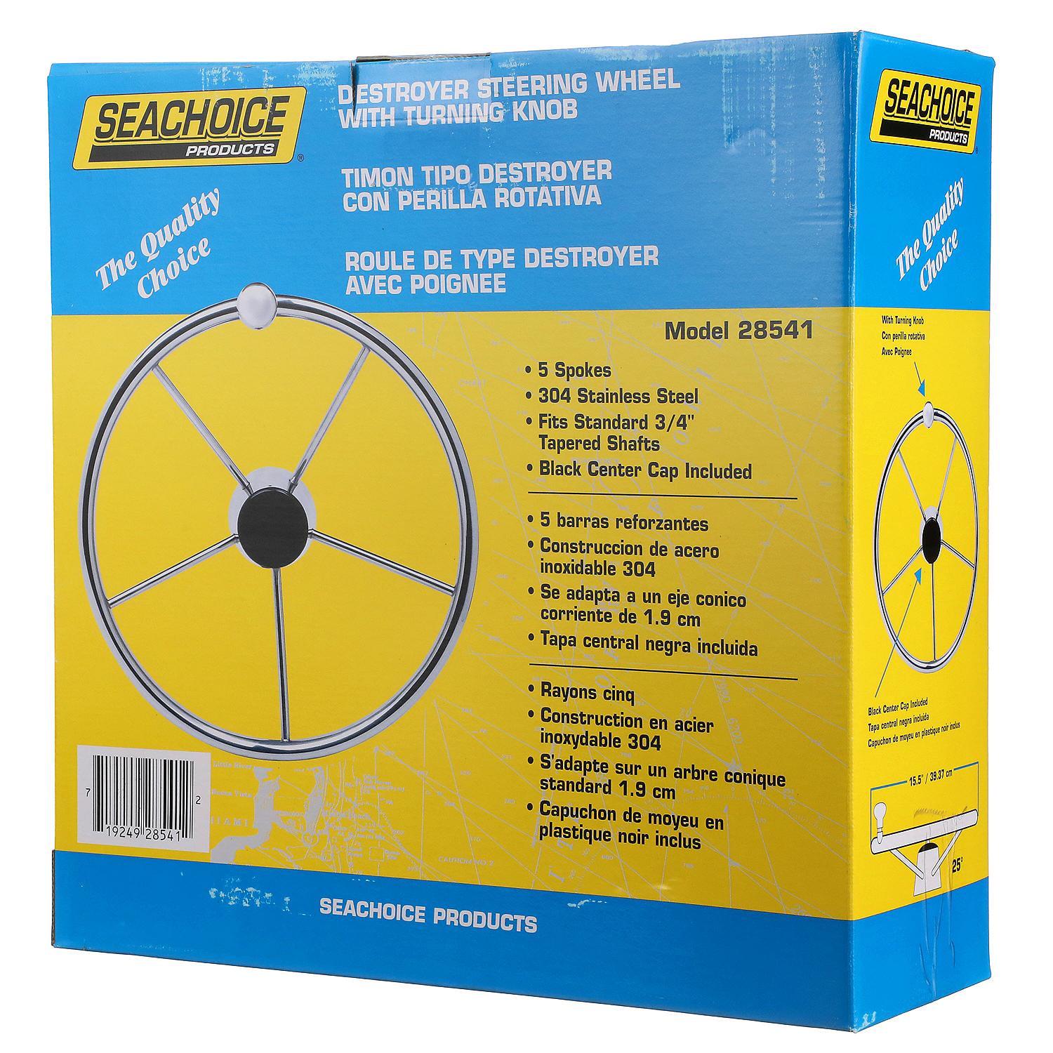 Seachoice New Destroyer Steering Wheel w/Turning Knob 15", 50-28541 - Image 5