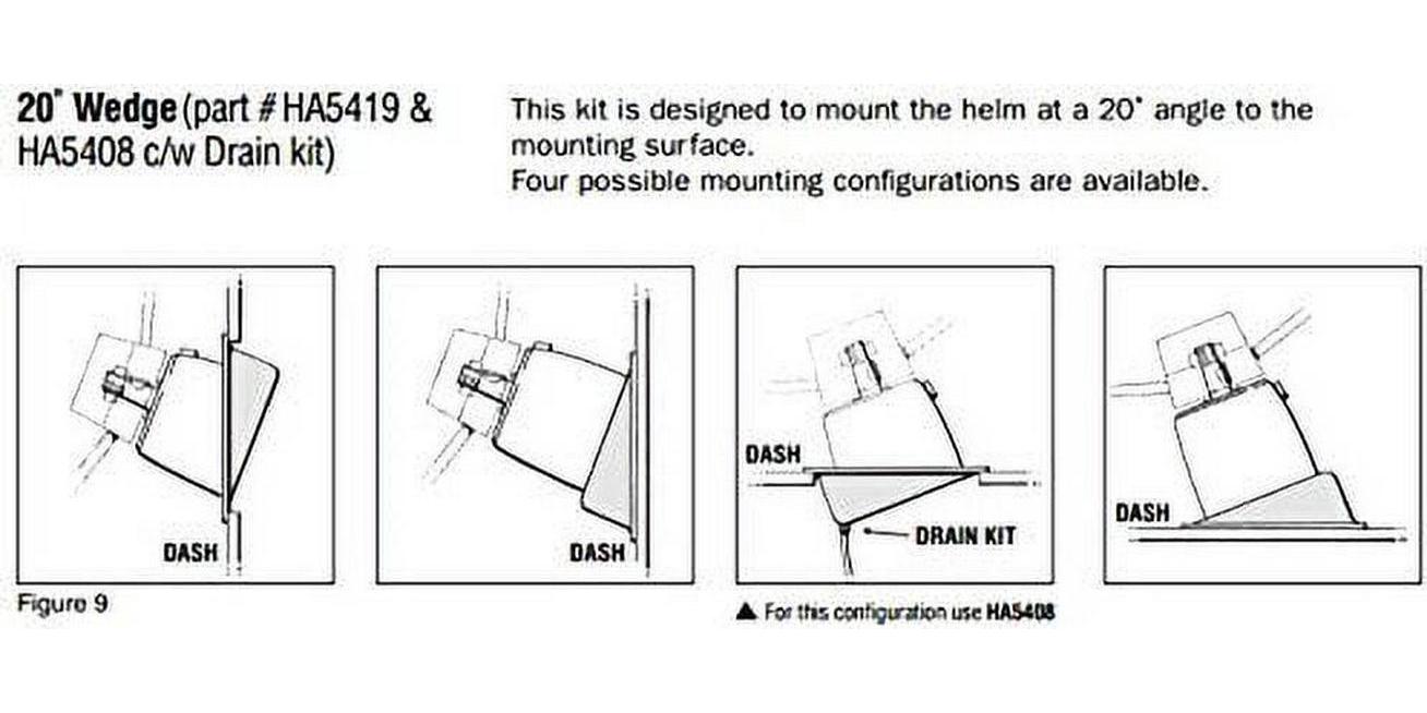 SeaStar HA5419 20 Degree Wedge for Standard Helms - Image 5