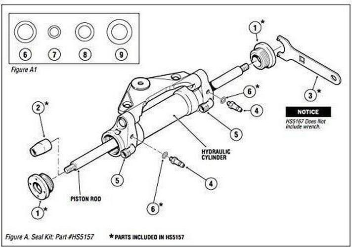 SeaStar Solutions Hydraulic Cylinder Seal Kit, HS5157 - Image 6