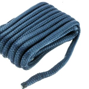 Seachoice Double-Braid Nylon Dock Line w/ Eye Splice, Pre-Shrunk, Heat Stabilized, 5/8 In. X 30 Ft., Navy Blue