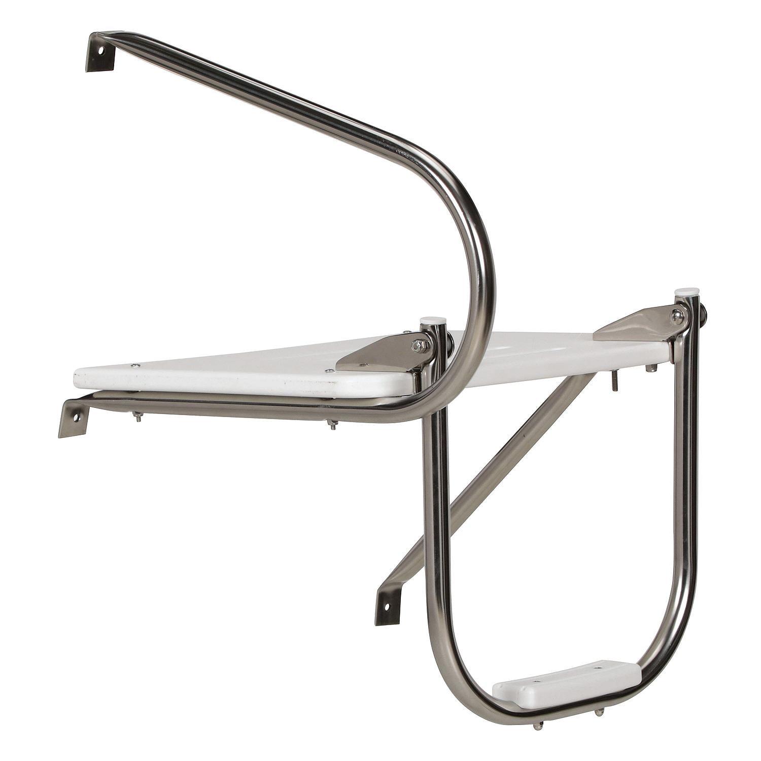 Seachoice Poly Swim Platform, Outboard, Stainless Steel, High-Strength Polyethylene Platform - Image 4