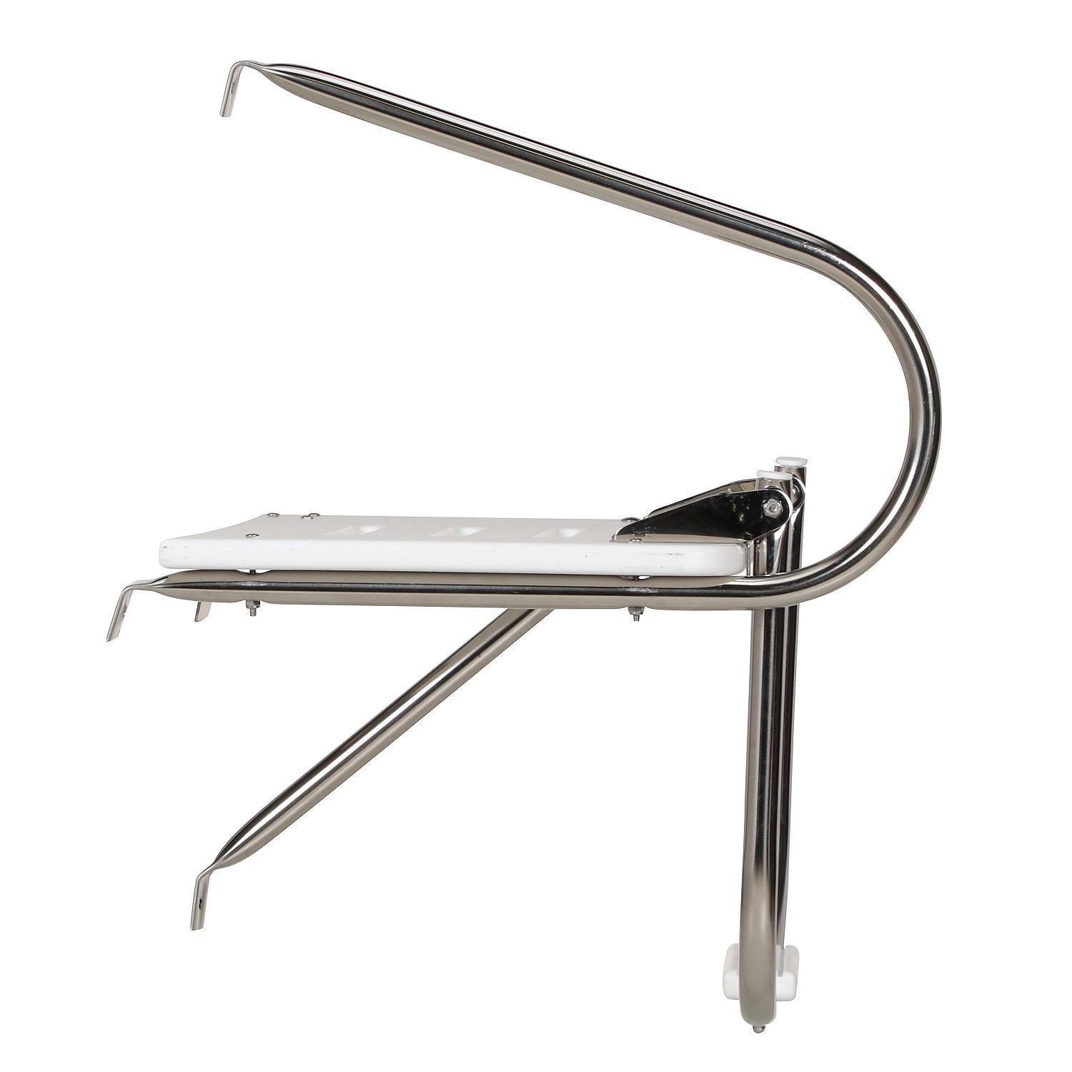 Seachoice Poly Swim Platform, Outboard, Stainless Steel, High-Strength Polyethylene Platform - Image 5