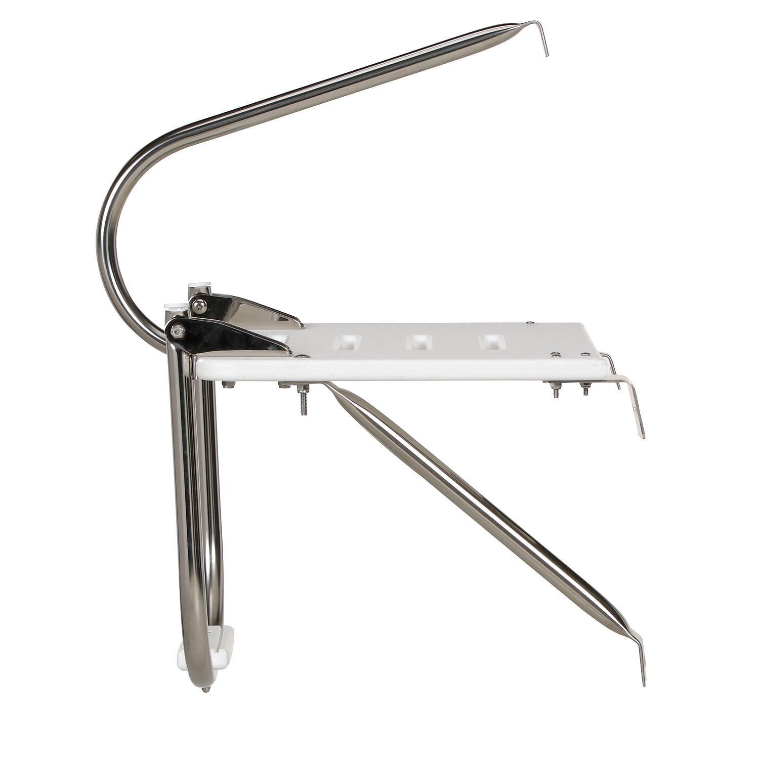 Seachoice Poly Swim Platform, Outboard, Stainless Steel, High-Strength Polyethylene Platform - Image 3