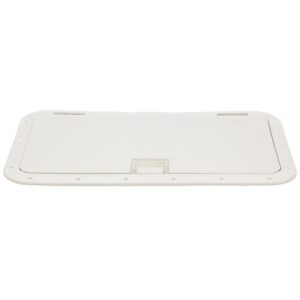 Seachoice White Handle Hatch, 10 In. X 20 In., Stainless Steel Hinge