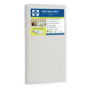Sealy Cozy Brilliance 2-Stage Baby Crib & Toddler Mattress, 6 inch, Rayon from Bamboo Knit