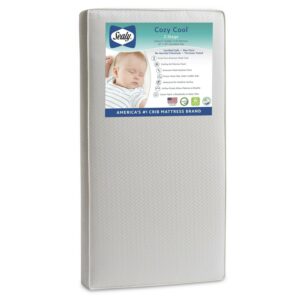 Sealy Cozy Cool Hybrid 2-Stage Innerspring Gel Baby Crib and Toddler Mattress
