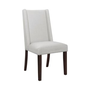 Coaster Libby Upholstered Parson Dining Side Chair in Beige