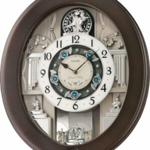 Seiko Parade Melodies in Motion Clock, Round, Musical QXM389NRH