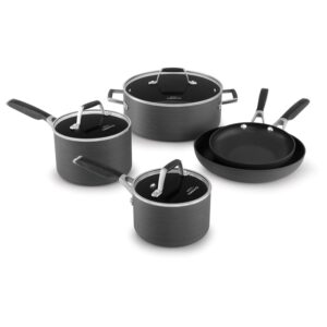 Select By Calphalon Hard-Anodized Nonstick Pots and Pans, 8-Piece Cookware Set