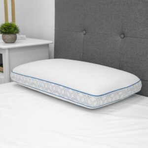 SensorPEDIC Memory Foam Pillow-Standard, Therapeutic Memory Foam, Cooling Gel Technology, Luxury Cooling Cover, Breathable Foam Technology, Supportive For All Sleep Positions, Standard ,24"L X 16"W
