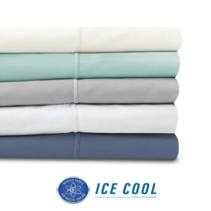 SensorPEDIC Ice Cool 400 Thread Count White Sheet Set - Twin