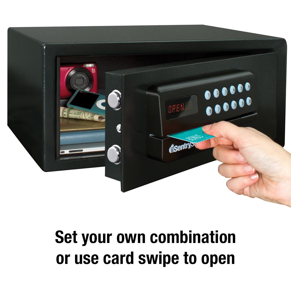 SentrySafe HL100ES Security Safe with Digital Card Swipe Lock, 1.09 Cu. ft. - Image 2