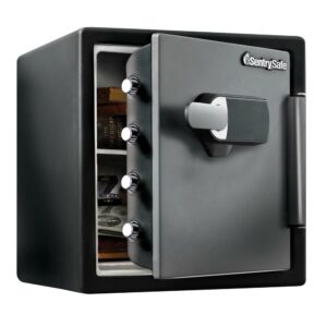 SentrySafe 1.23 cu. ft. Fire and Water-Resistant Safe with Digital Lock and Alarm