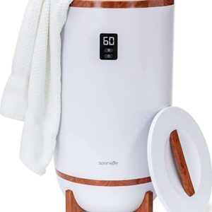 Serenelife Single Touch Large Towel Warmer w/Fragrant Disc Holder, Cherry